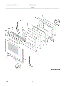 06 - Door parts for Electrolux Range GCRG3038AFE from AppliancePartsPros.com