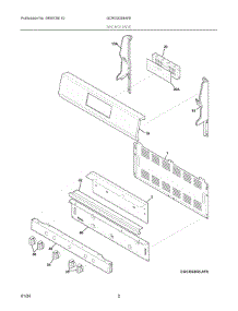 02 - Backguard parts for Electrolux Range GCRG3038AFE from AppliancePartsPros.com