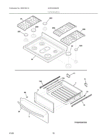 05 - Top / Drawer parts for Electrolux Range GCRG3038AFE from AppliancePartsPros.com