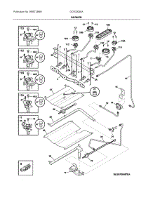 Burner parts for Electrolux Range GCRG3060ADC from AppliancePartsPros.com