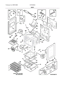 Body parts for Electrolux Range GCRG3060ADC from AppliancePartsPros.com