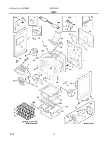 04 - Body parts for Electrolux Range GCRG3060AFA from AppliancePartsPros.com