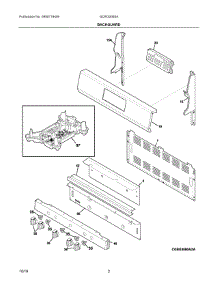 02 - Backguard parts for Electrolux Range GCRG3060AFA from AppliancePartsPros.com