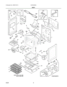 04 - Body parts for Electrolux Range GCRG3060AFB from AppliancePartsPros.com