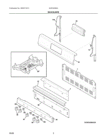 02 - Backguard parts for Electrolux Range GCRG3060AFB from AppliancePartsPros.com