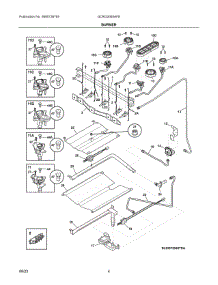 03 - Burner parts for Electrolux Range GCRG3060AFE from AppliancePartsPros.com