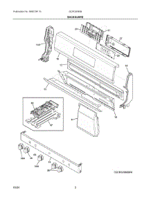 02 - Backguard parts for Electrolux Range GCRG3060BFA from AppliancePartsPros.com