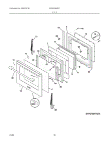 05 - Door parts for Electrolux Range GCRI3058ADF from AppliancePartsPros.com