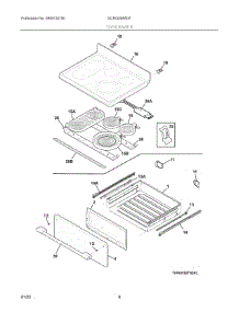 04 - Top / Drawer parts for Electrolux Range GCRI3058ADF from AppliancePartsPros.com
