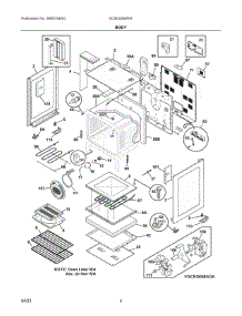 03 - Body parts for Electrolux Range GCRI3058AFE from AppliancePartsPros.com