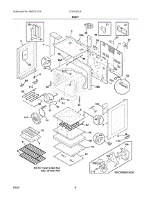 03 - Body parts for Electrolux Range GCRI305CADA from AppliancePartsPros.com