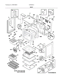 Body parts for Electrolux Range GCRI305CADD from AppliancePartsPros.com
