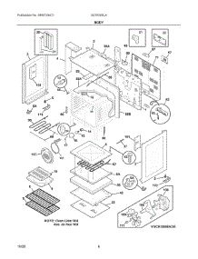03 - Body parts for Electrolux Range GCRI305CAFC from AppliancePartsPros.com
