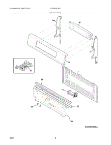 02 - Backguard parts for Electrolux Range GCRI305CAFG from AppliancePartsPros.com