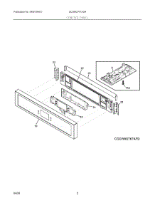 02 - Control Panel parts for Electrolux Microwave GCWM2767ADH from AppliancePartsPros.com