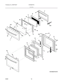 05 - Doors parts for Electrolux Microwave GCWM2767AFF from AppliancePartsPros.com