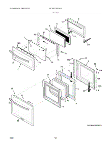 05 - Doors parts for Electrolux Microwave GCWM2767AFH from AppliancePartsPros.com