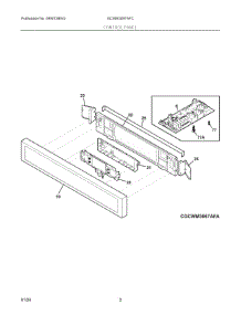 02 - Control Panel parts for Electrolux Microwave GCWM3067AFC from AppliancePartsPros.com
