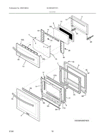 05 - Doors parts for Electrolux Microwave GCWM3067AFC from AppliancePartsPros.com