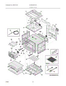 04 - Lower Oven parts for Electrolux Microwave GCWM3067AFD from AppliancePartsPros.com
