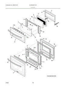 05 - Doors parts for Electrolux Microwave GCWM3067AFD from AppliancePartsPros.com