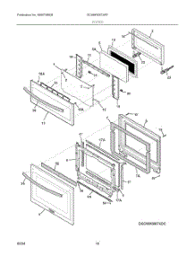 05 - Doors parts for Electrolux Microwave GCWM3067AFE from AppliancePartsPros.com