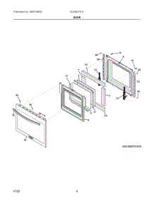 04 - Door parts for Electrolux Washer GCWS2767ADA from AppliancePartsPros.com