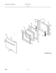 04 - Door parts for Electrolux Washer GCWS2767AFF from AppliancePartsPros.com