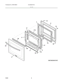 04 - Door parts for Electrolux Washer GCWS3067AFC from AppliancePartsPros.com