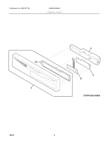 02 - Control Panel parts for Electrolux Washer GDBE250AB0A from AppliancePartsPros.com