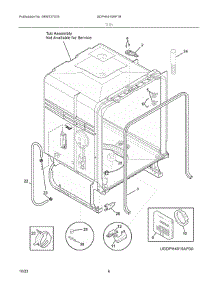 04 - Tub parts for Electrolux Washer GDPH4515AF1B from AppliancePartsPros.com
