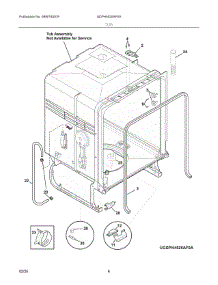 04 - Tub parts for Electrolux Washer GDPH4525AF0A from AppliancePartsPros.com