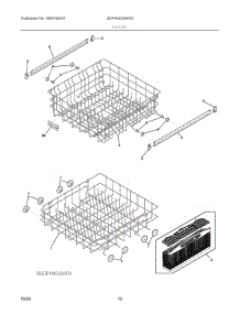 07 - Racks parts for Electrolux Washer GDPH4525AF0A from AppliancePartsPros.com