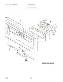 02 - Control Panel parts for Electrolux Washer GDPH4525AF0A from AppliancePartsPros.com