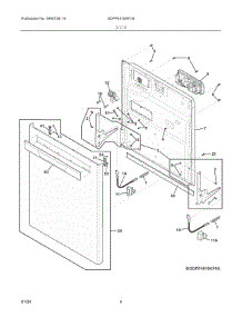 03 - Door parts for Electrolux Washer GDPP4515AF1B from AppliancePartsPros.com