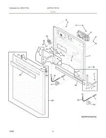 03 - Door parts for Electrolux Washer GDPP4517AF1B from AppliancePartsPros.com