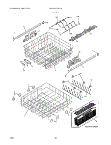 07 - Racks parts for Electrolux Washer GDPP4517AF1B from AppliancePartsPros.com