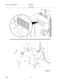 07 - System parts for Electrolux Refrigerator GDR22CWLF1 from AppliancePartsPros.com