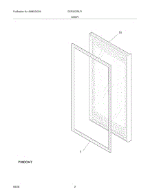 03 - Door parts for Electrolux Refrigerator GDR22CWLF1 from AppliancePartsPros.com
