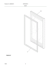 03 - Door parts for Electrolux Refrigerator GDR22CWLF2 from AppliancePartsPros.com