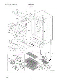 05 - Cabinet parts for Electrolux Refrigerator GDR22CWRF2 from AppliancePartsPros.com