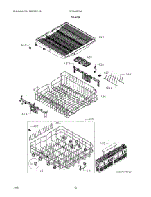 07 - Racks parts for Electrolux Washer GDSH4715AF0A from AppliancePartsPros.com