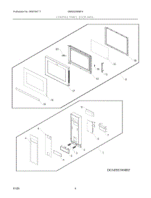 03 - Control Panel, Door, Misc. parts for Electrolux Microwave GMBS3068BFA from AppliancePartsPros.com