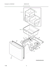 02 - Freezer Door parts for Electrolux Refrigerator GRBN2012AF from AppliancePartsPros.com