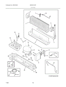 07 - System parts for Electrolux Refrigerator GRBN2012AF from AppliancePartsPros.com