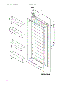 02 - Door parts for Electrolux Refrigerator GRDA1911AF0 from AppliancePartsPros.com