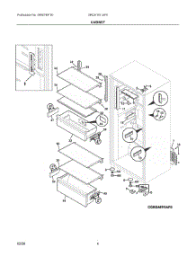 03 - Cabinet parts for Electrolux Refrigerator GRDA1911AF0 from AppliancePartsPros.com