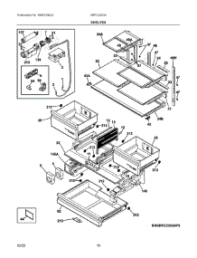 05 - Shelves parts for Electrolux Refrigerator GRFC2353AD0 from AppliancePartsPros.com