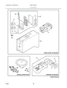 09 - Ice Maker parts for Electrolux Refrigerator GRFC2353AD1 from AppliancePartsPros.com
