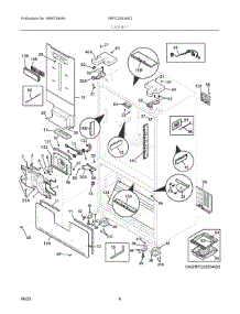 04 - Cabinet parts for Electrolux Refrigerator GRFC2353AD2 from AppliancePartsPros.com